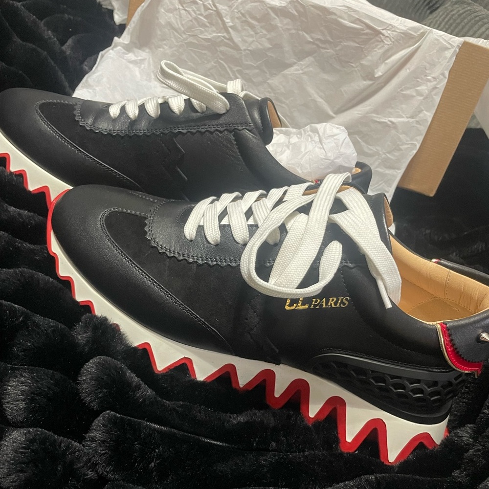 Loubishark Donna Red Sole Runner Sneakers